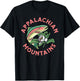 Appalachian Mountains Rainbow Trout & Mountain Laurel T-Shirt - T-Shirt | Black