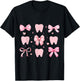 Cute Tooth Dental Assistant Coquette Bow Hygiene Oral RDH T-Shirt - T-Shirt | Black