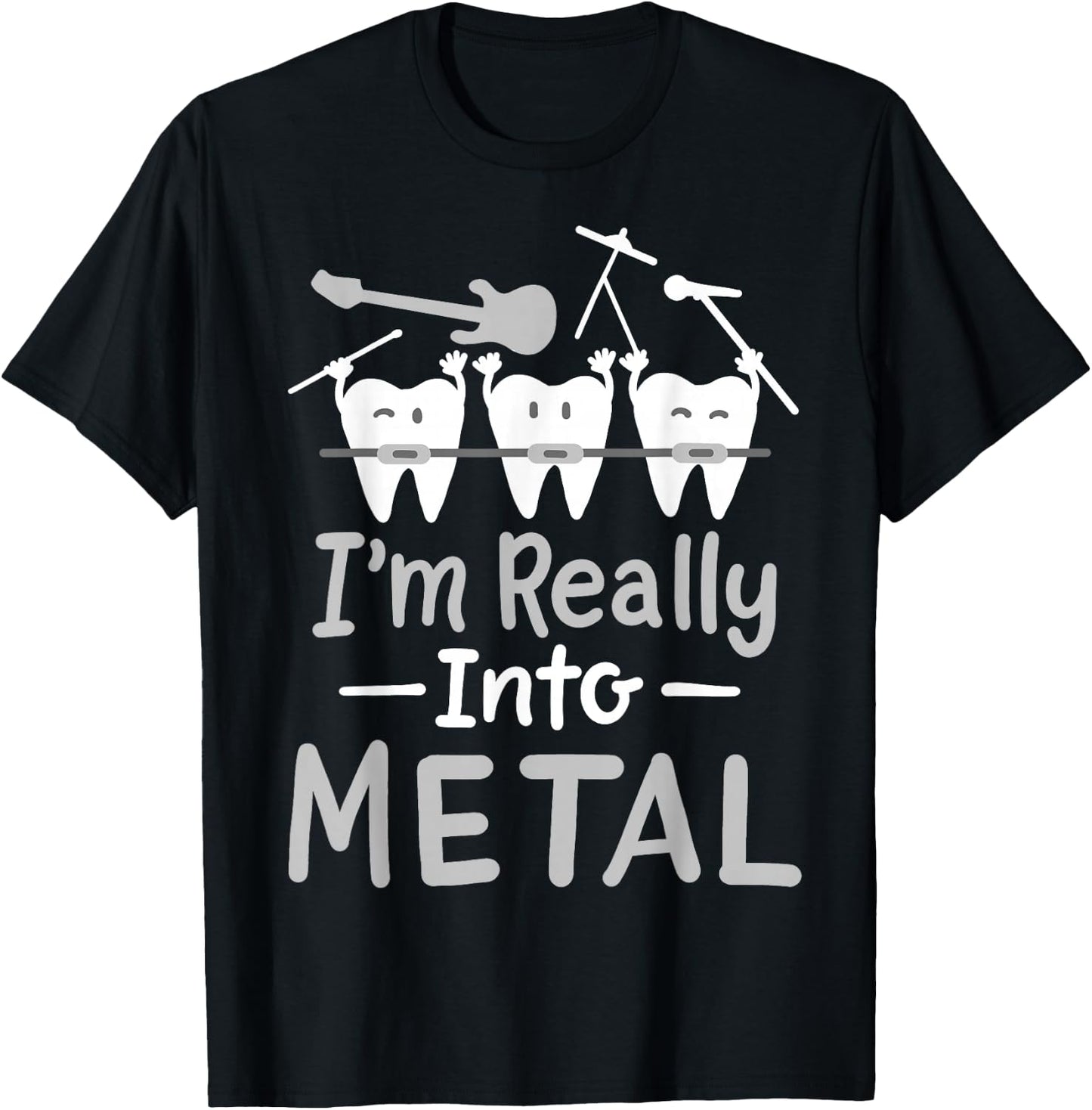 Orthodontic Dental Braces T-Shirt - T-Shirt | Black