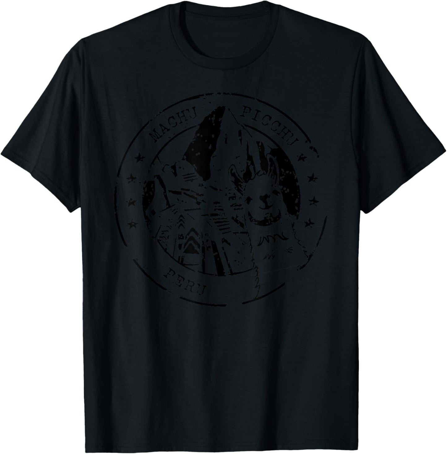 Travel South America Peru Lima Machu Picchu Cusco Vacation T-Shirt - T-Shirt | Black