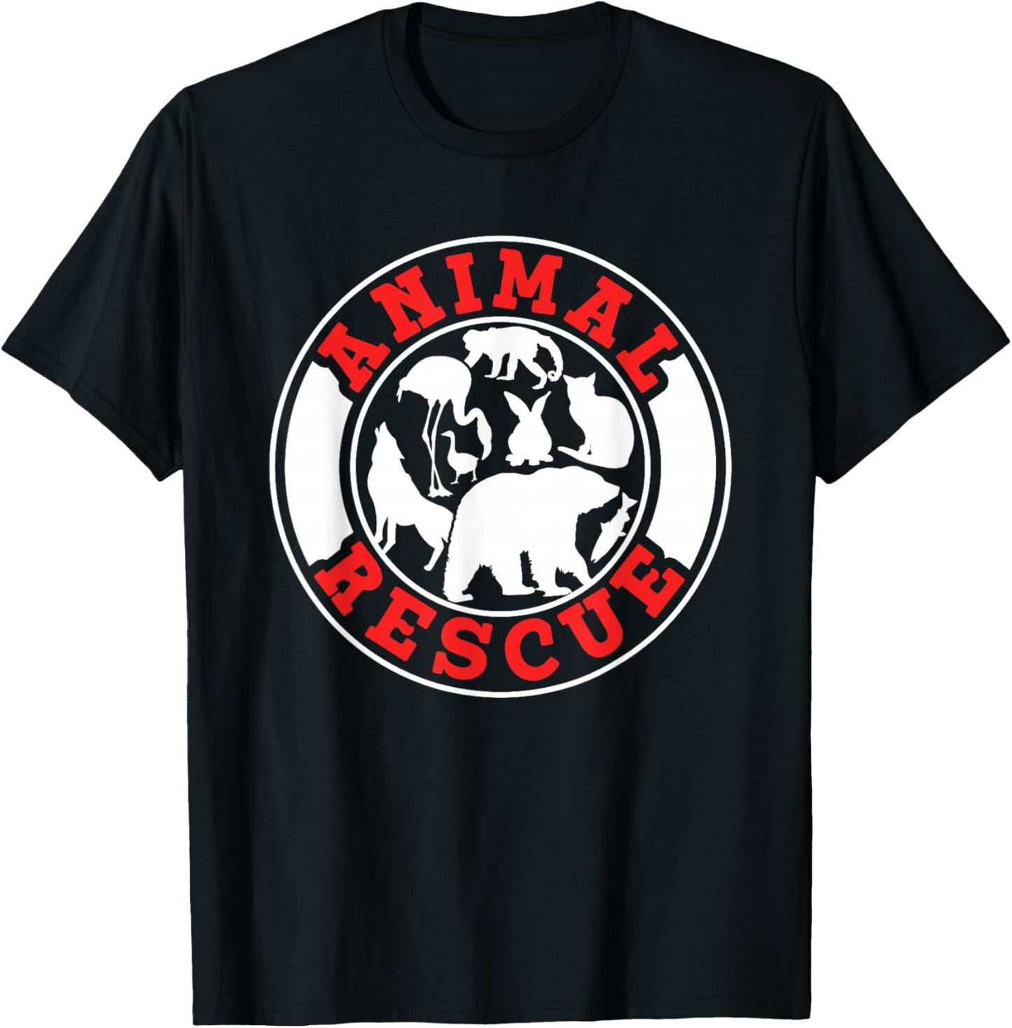 Animal Rescue Rescuing Save Animals Animal T-Shirt - T-Shirt | Black