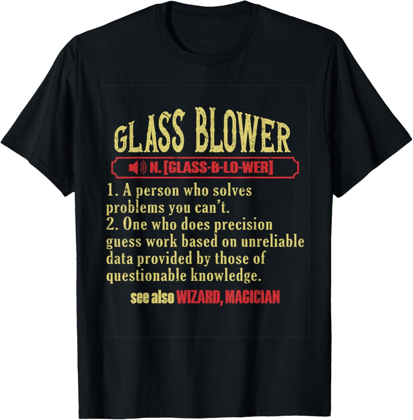 Glassblowing Glass Blower Glass Blowing T-Shirt - T-Shirt | Black