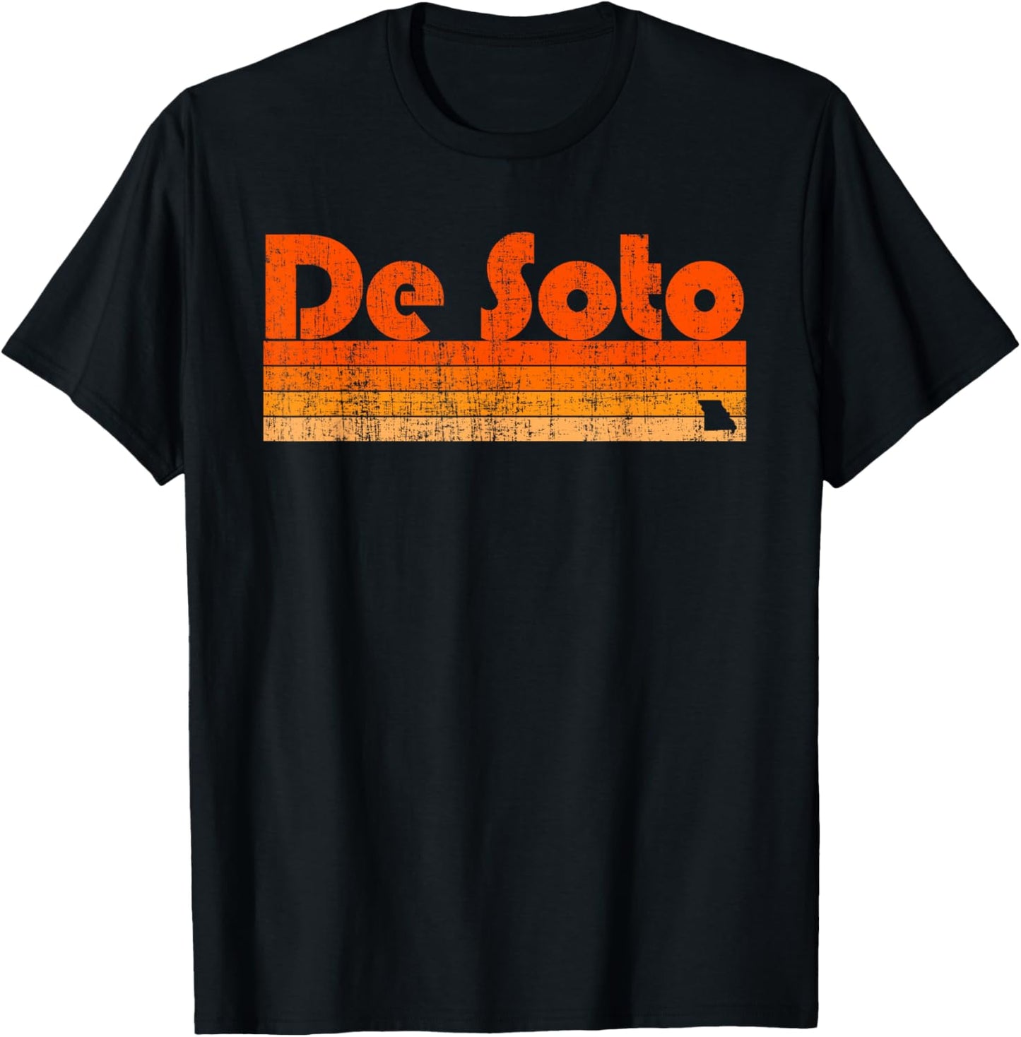De Soto, Missouri Retro 80s Style T-Shirt - T-Shirt | Black
