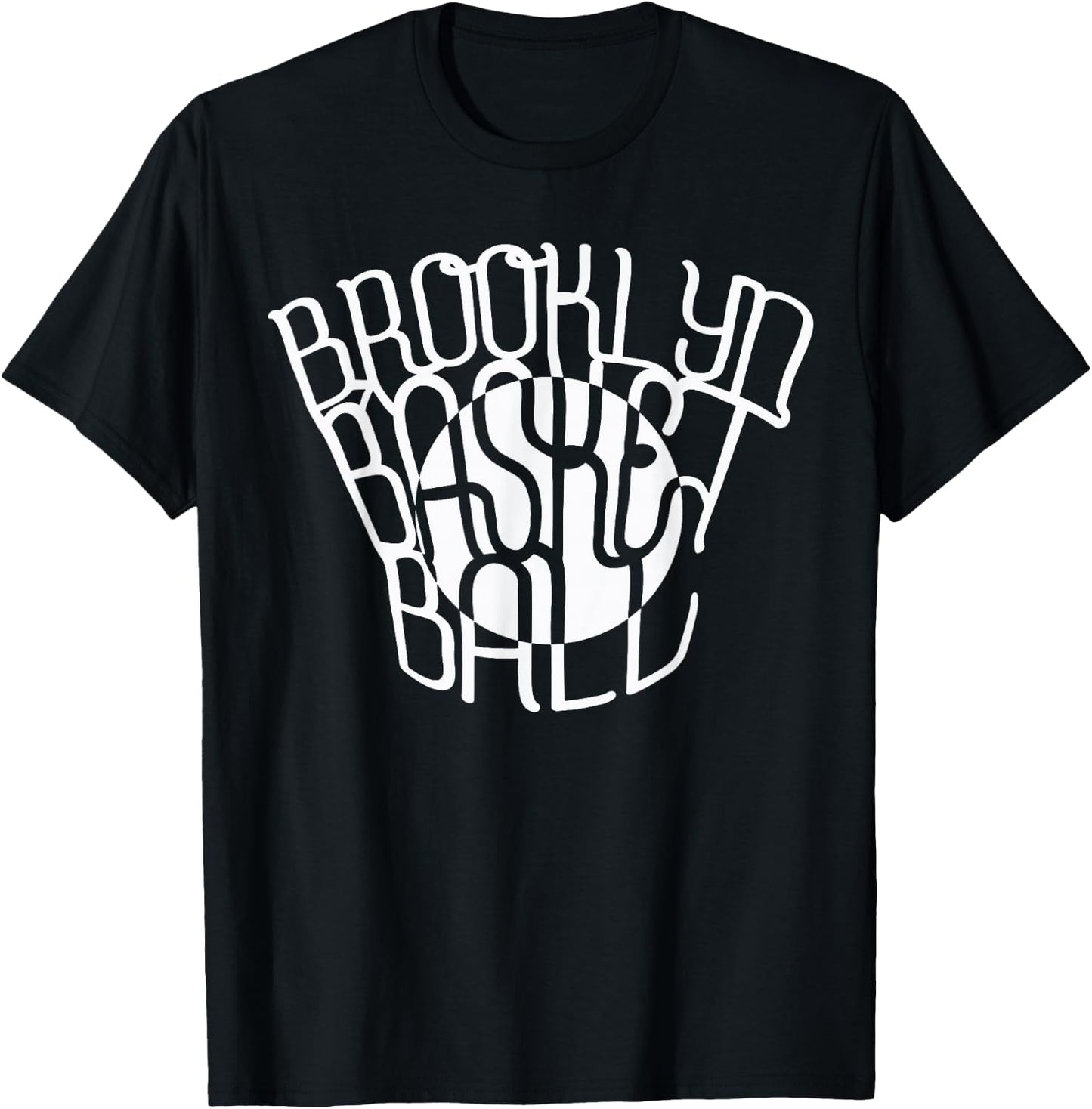 Brooklyn Basketball Net Vintage T-Shirt - T-Shirt | Black