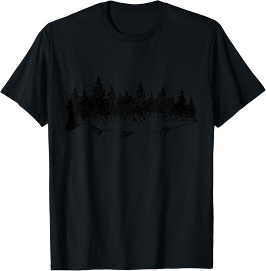 Musky Fishing T-Shirt - T-Shirt | Black