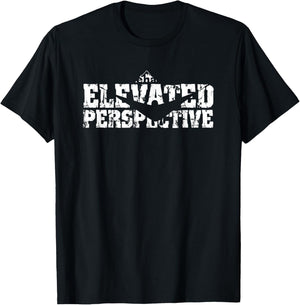 Hammock Camping Elevated Perspective Hiker Camping Gift T-Shirt - T-Shirt | Black