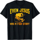 Funny Jesus Fish Art Women Fisherman Fisher Fishing T-Shirt - T-Shirt | Black