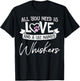 Cute Cat Named Whiskers Shirt and Girls T-Shirt - T-Shirt | Black