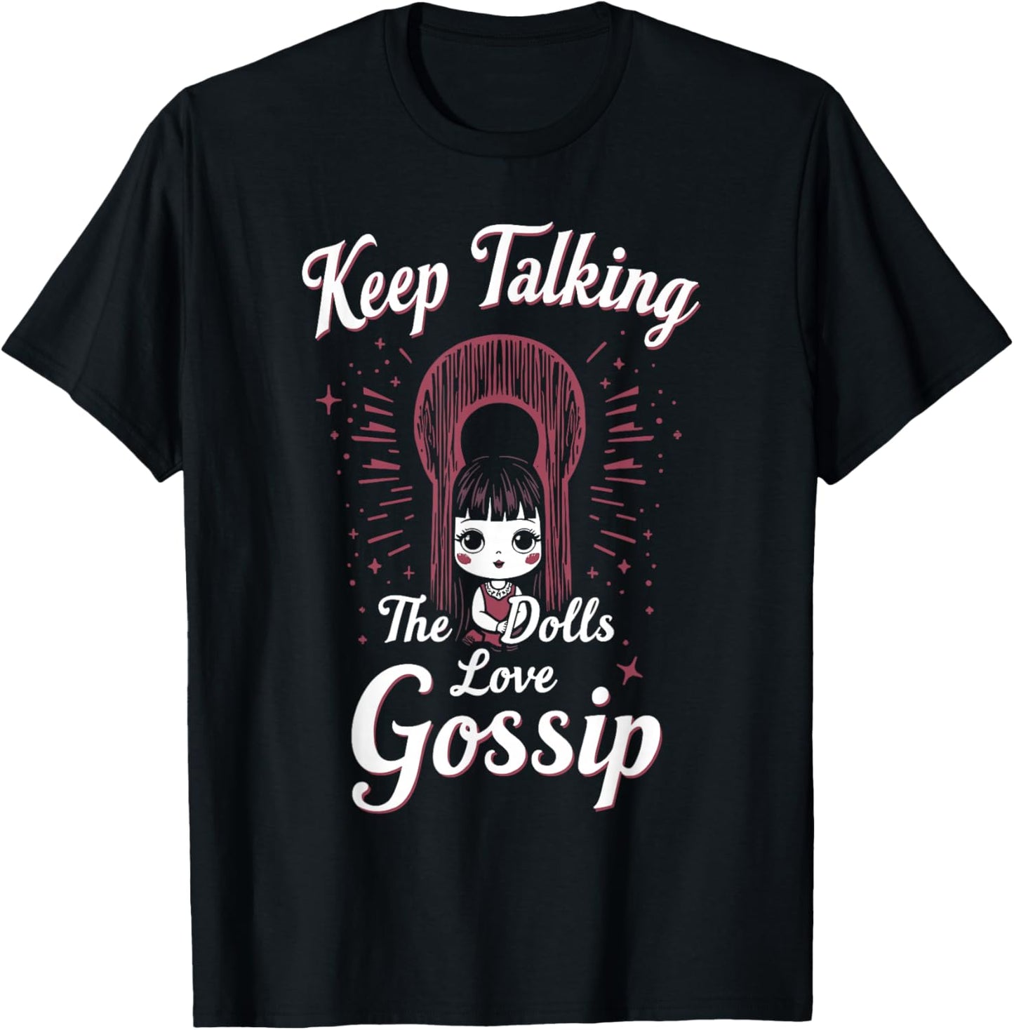 Creepy Dollmaking Haunted Doll Collector Horror-Inspired T-Shirt - T-Shirt | Black