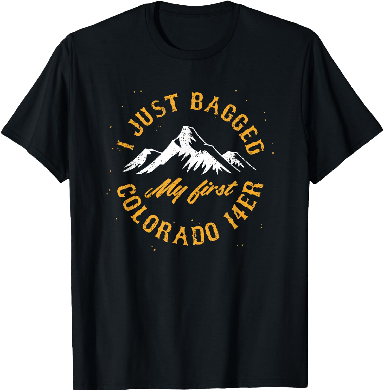 Colorado 14er my first fourteener hiking climbing T-Shirt - T-Shirt | Black