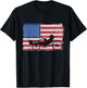 US American Flag 4th Of July Cyclist Recumbent Bicycle Women Men T-Shirt - T-Shirt | Black