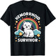 Oddly Specific Meme Embarrassing Adult Humor Hemorrhoid Survivor Cat , Small, Black T-Shirt - T-Shirt | Black