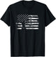 American Flag Archer Girl Archery Bow Hunting USA Women Gift T-Shirt - T-Shirt | Black