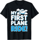 My First Plane Ride First Time Flying Adventure T-Shirt - T-Shirt | Black