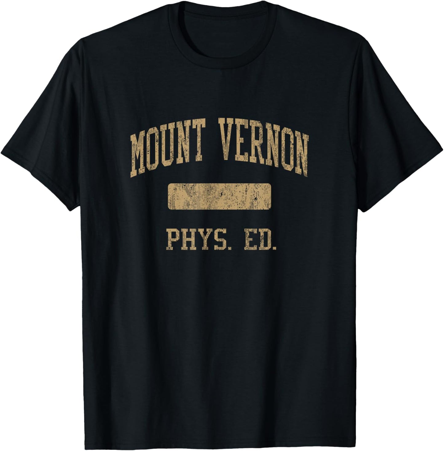 Mount Vernon High School HS Mount Vernon NY PHYS Ed T-Shirt - T-Shirt | Black