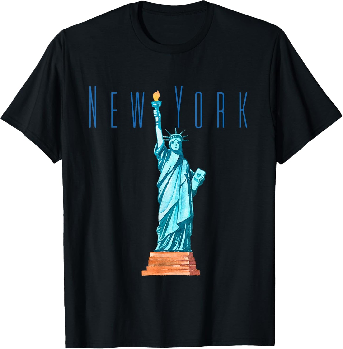 Statue of Liberty- USA- New York- Tourists Outfit T-Shirt - T-Shirt | Black