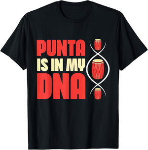 Punta DNA Garifuna Cultural Music T-Shirt - T-Shirt | Black