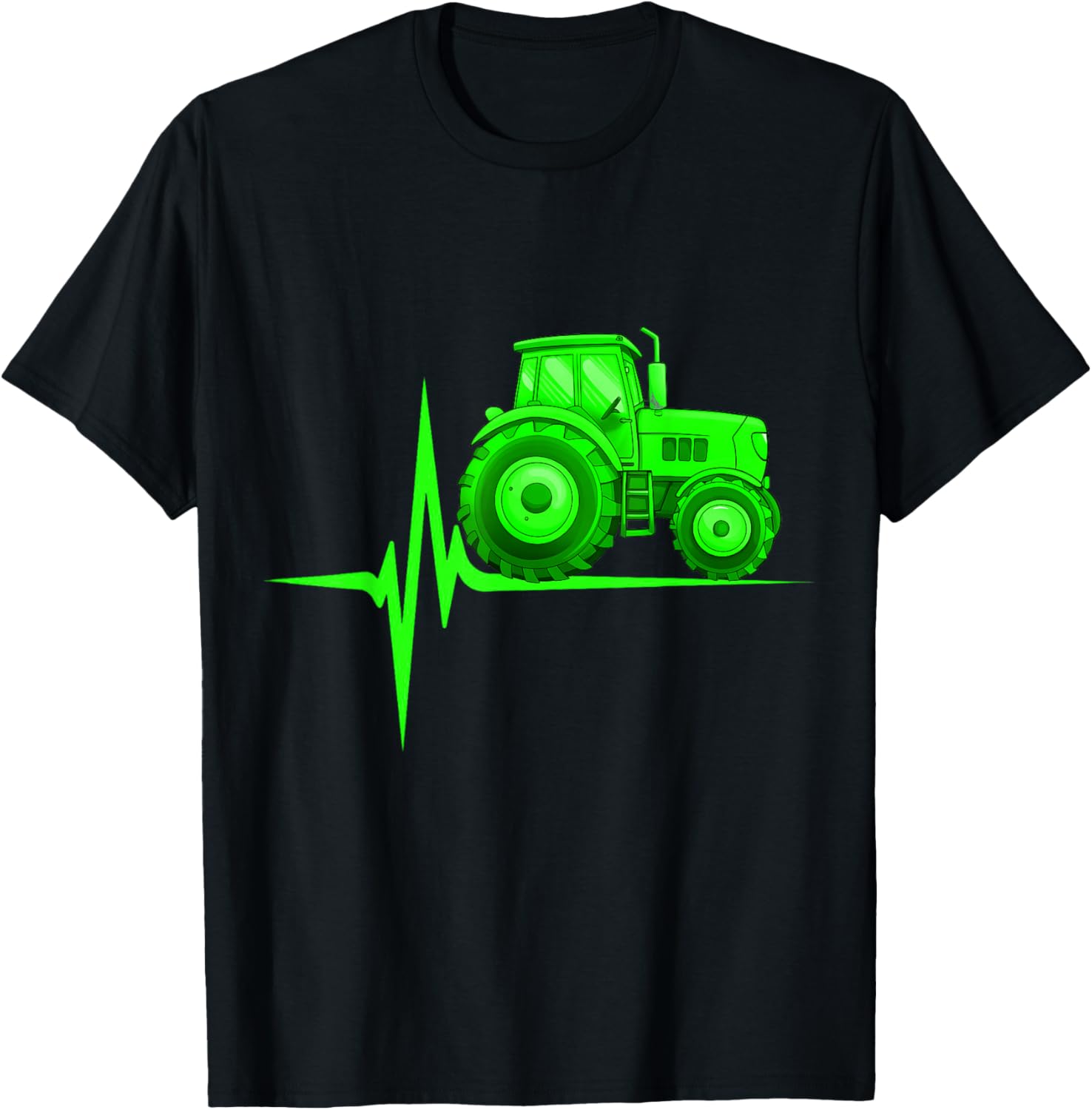 Tracteur Heartbeat Farming Shirt - Meilleur pour les agriculteurs T-Shirt - T-Shirt | Black