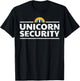 Unicorn Security Funny Cute Police Halloween Costume T-Shirt - T-Shirt | Black