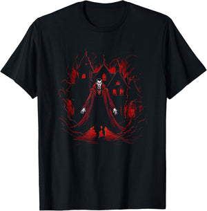 Vampire House Dracula - Vintage Vampire Halloween Costume T-Shirt - T-Shirt | Black