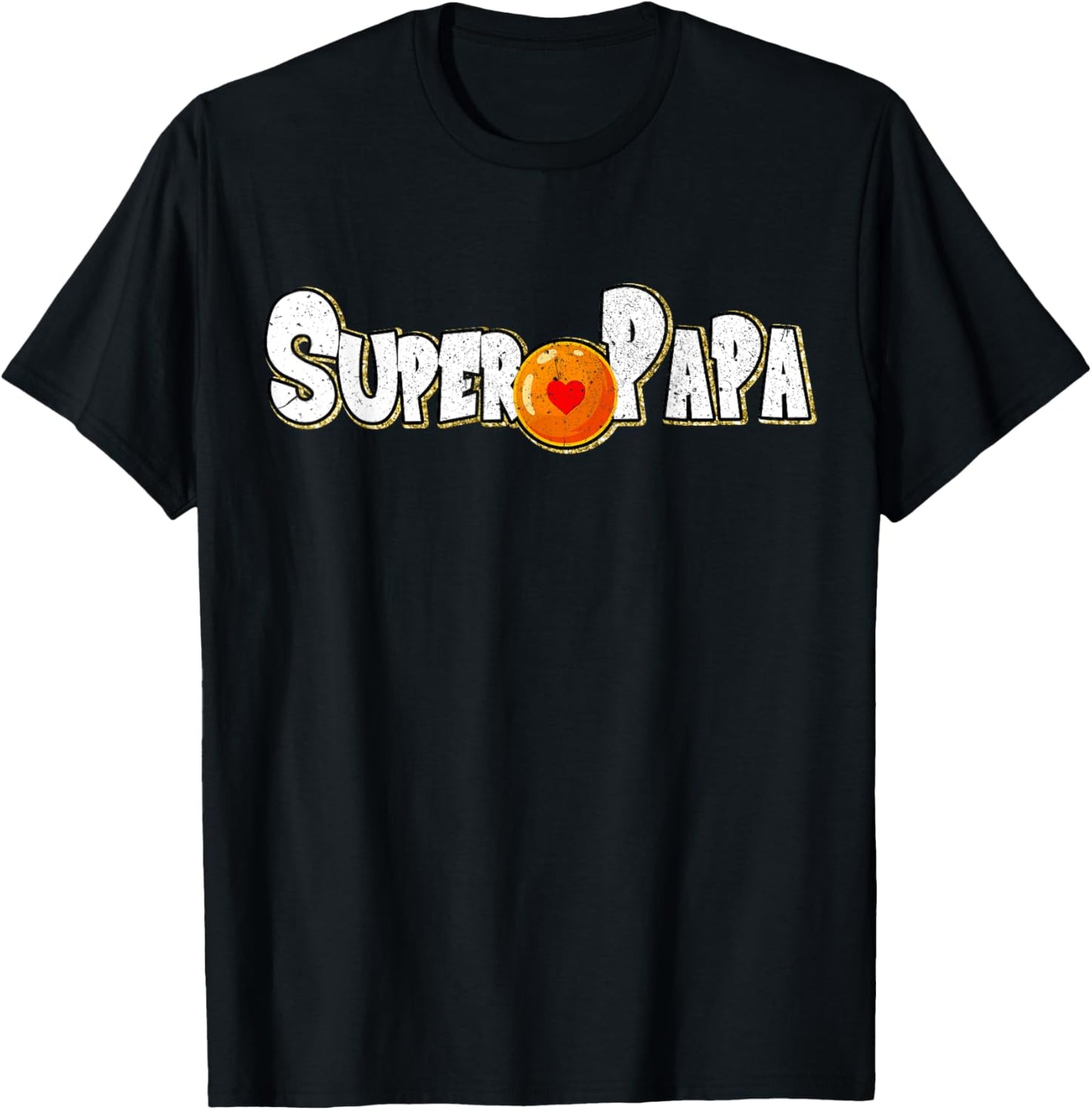 Super Papa for Papa Cool and Geek fan of anime and Manga , Black, S T-Shirt - T-Shirt | Black