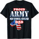 USA Proud Army National Guard Dad Fathers Day Shirt T-Shirt - T-Shirt | Black