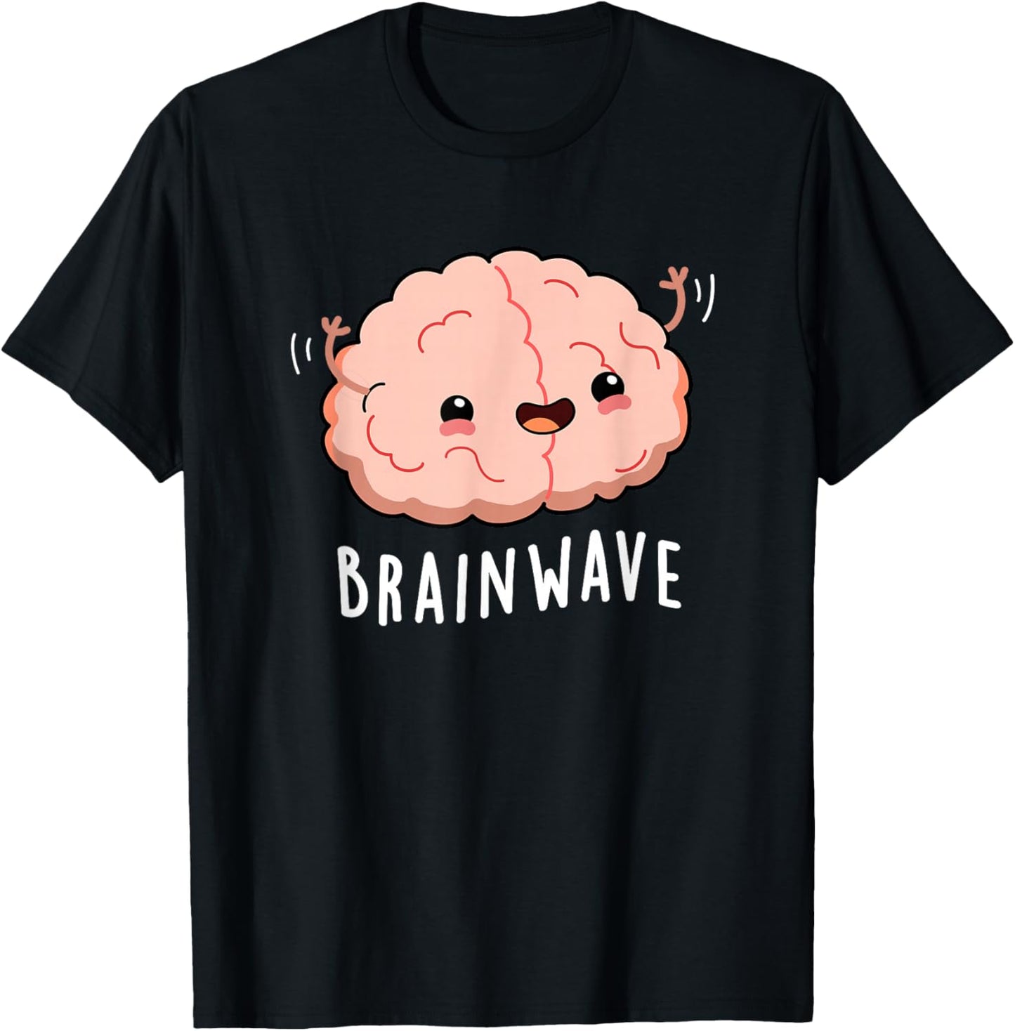 Brain Wave Funny Anatomy Pun T-Shirt - T-Shirt | Black