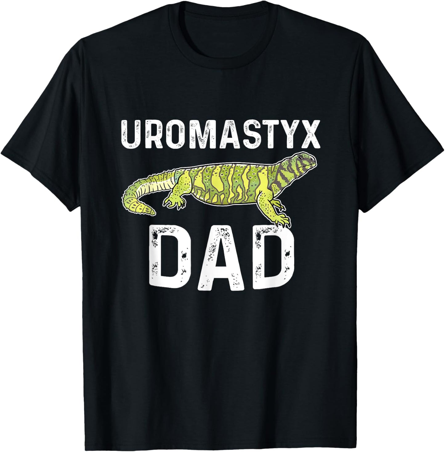 Funny Uromastyx Dad Gift Agamid Lizard Pet Reptile Mastigure T-Shirt - T-Shirt | Black