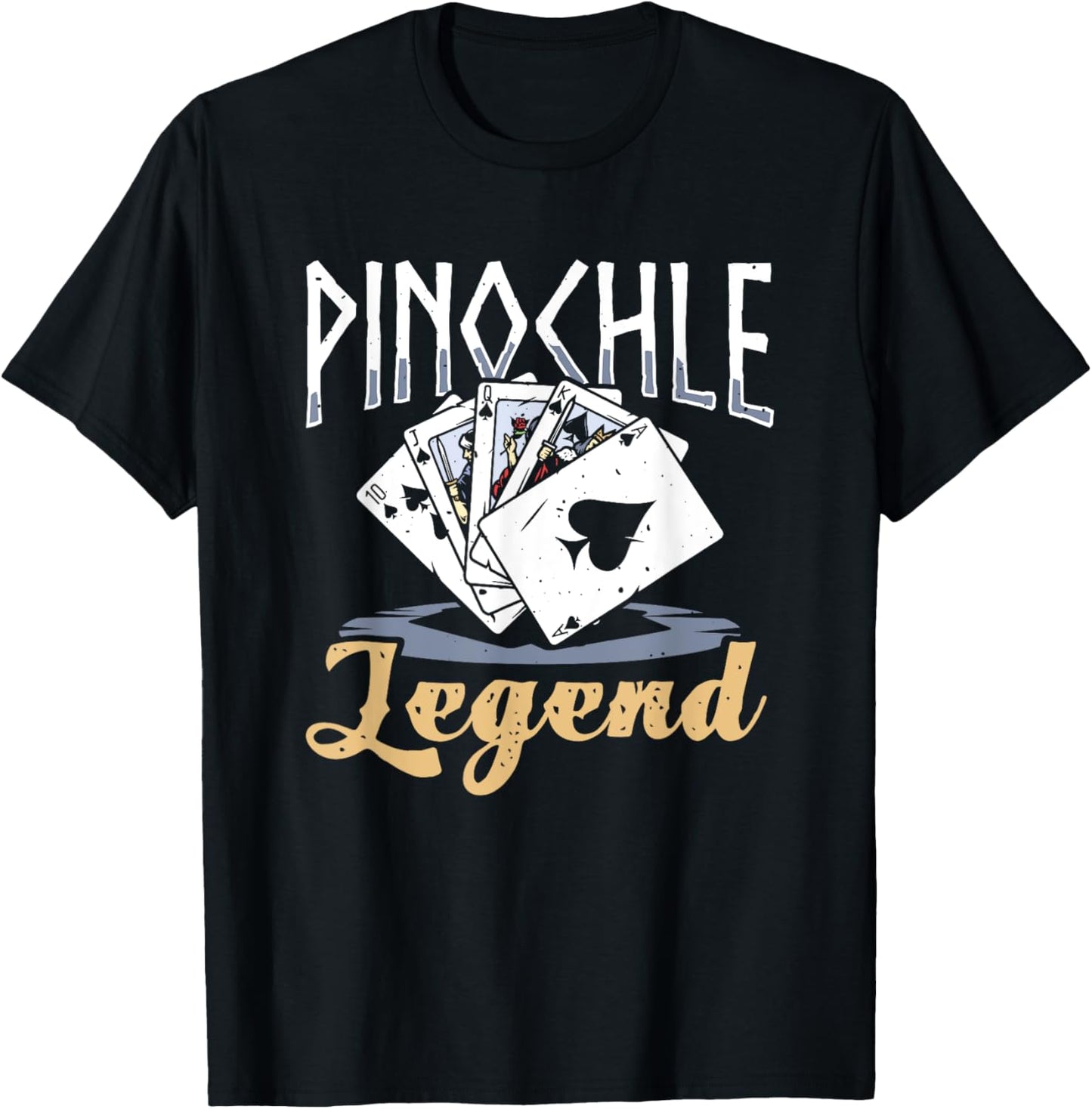 Pinochle Legend - Funny Pinochle Card Game Pinochle T-Shirt - T-Shirt | Black