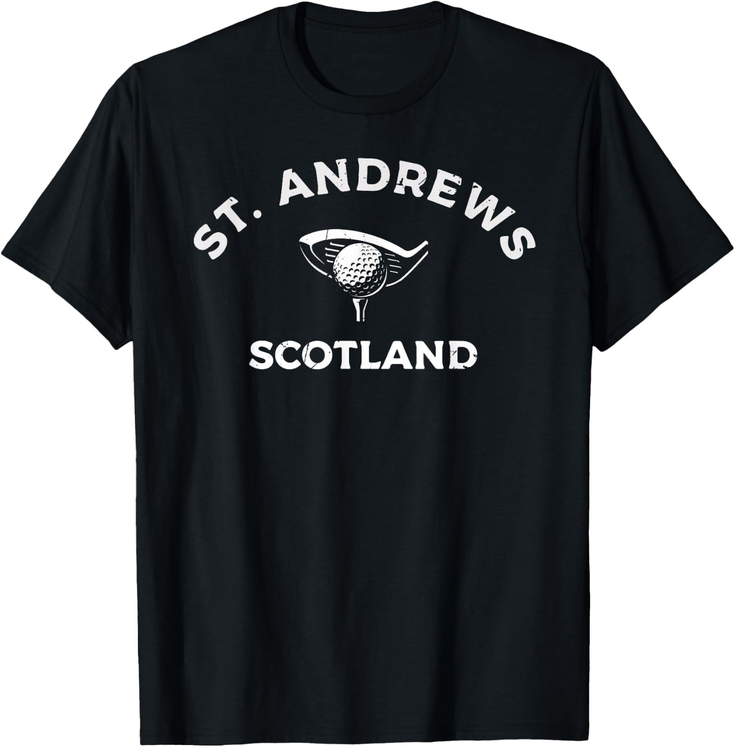 St. Andrews Scotland Golf T-Shirt - T-Shirt | Black