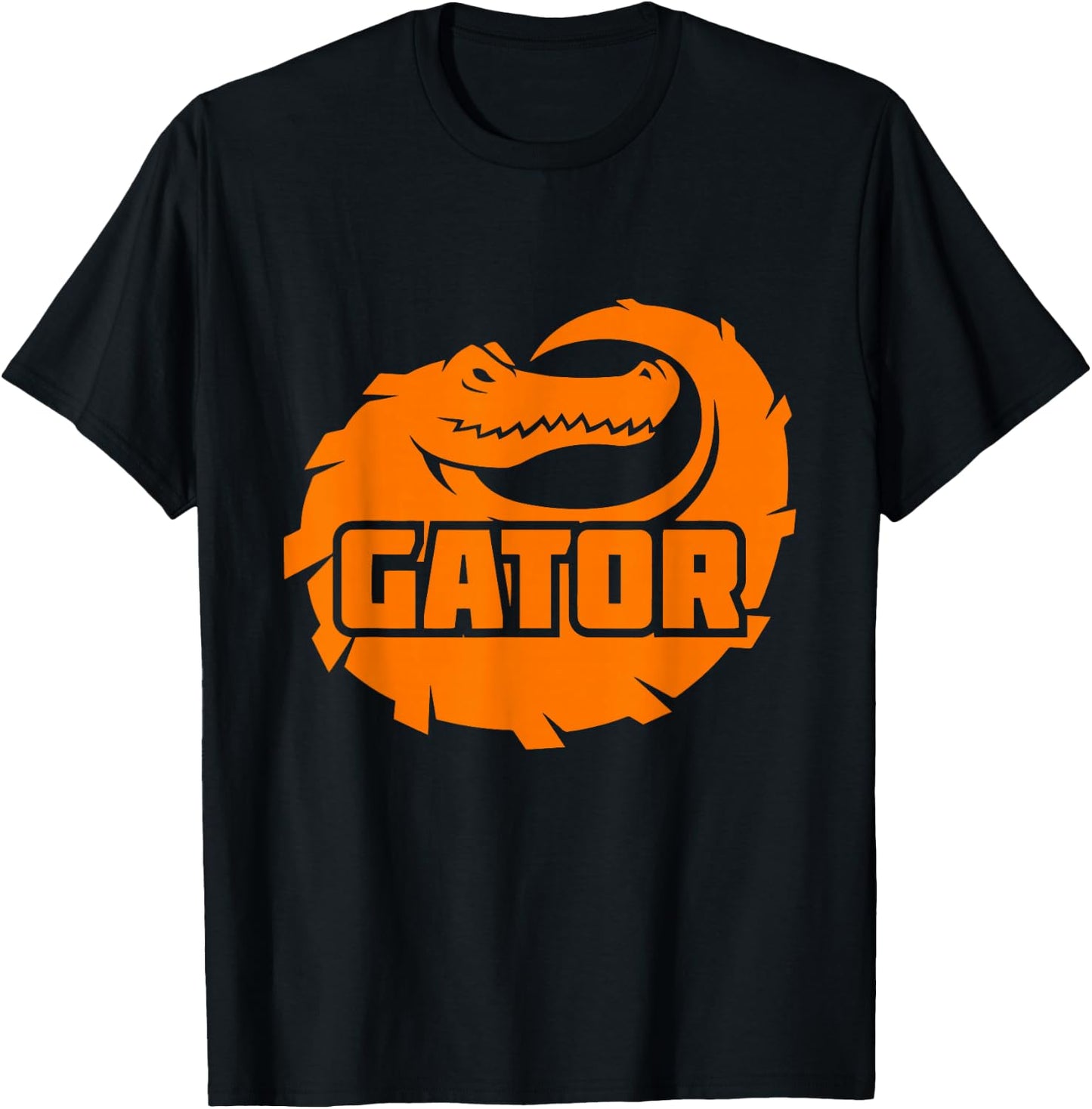 Gator Orange Alligator T-Shirt - T-Shirt | Black