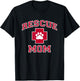 Rescue Mom - Rescue Dog or Cat Lover T-Shirt - T-Shirt | Black