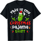 This Is My Christmas Pajama Shirt Pickle Cucumber Santa Hat T-Shirt - T-Shirt | Black