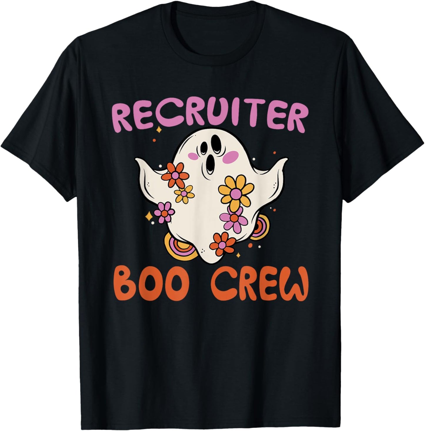 Recruiter Boo Crew Halloween Costume Human Resources HR T-Shirt - T-Shirt | Black