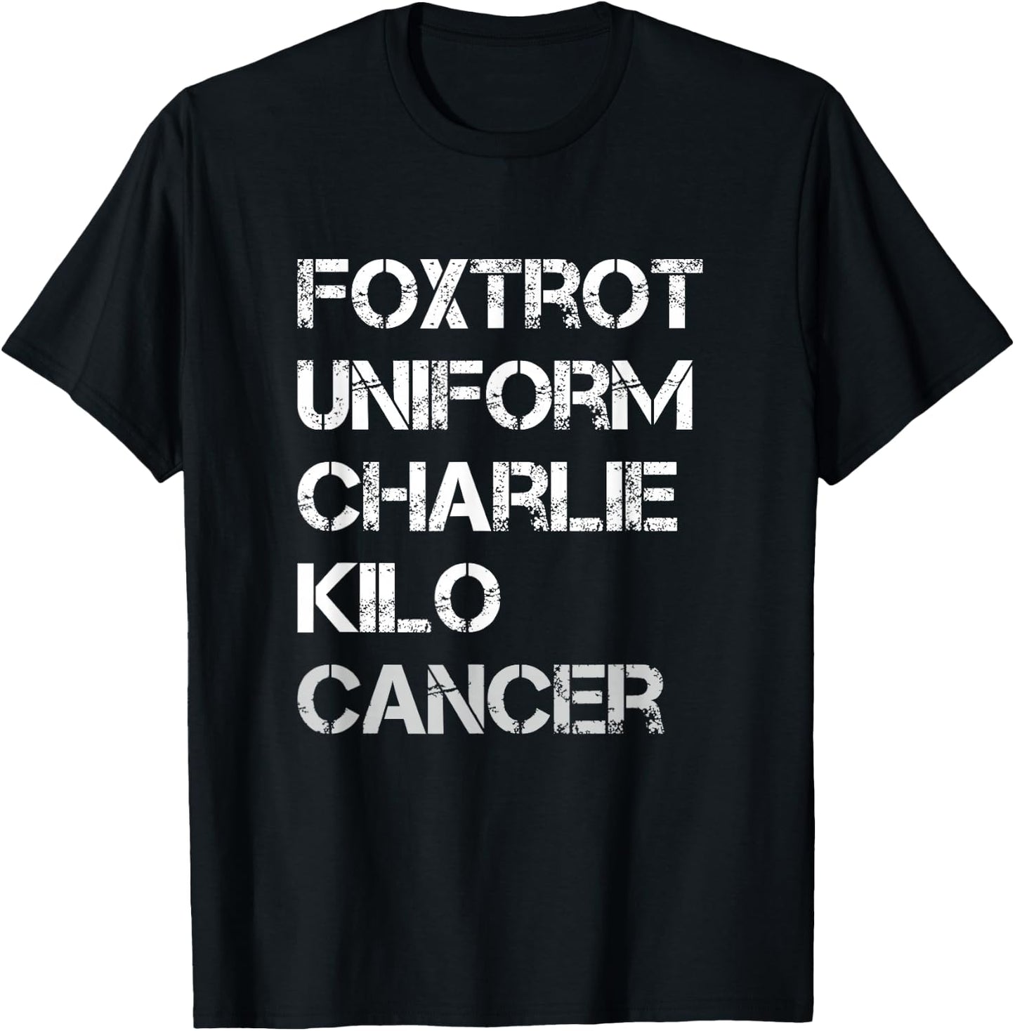 Foxtrot Uniform Charlie Kilo, Fuck Lung Cancer T-Shirt - T-Shirt | Black