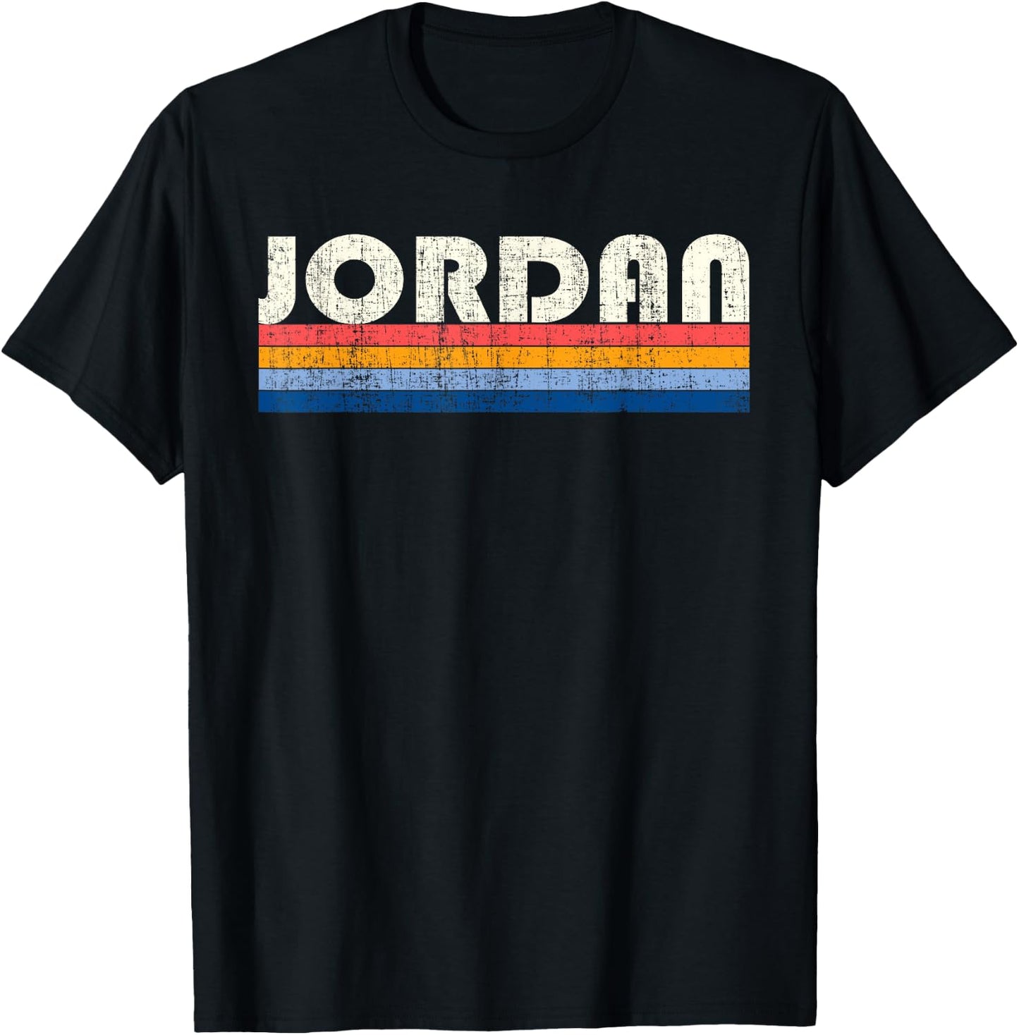 Vintage 70s 80s Style Jordan T-Shirt - T-Shirt | Black