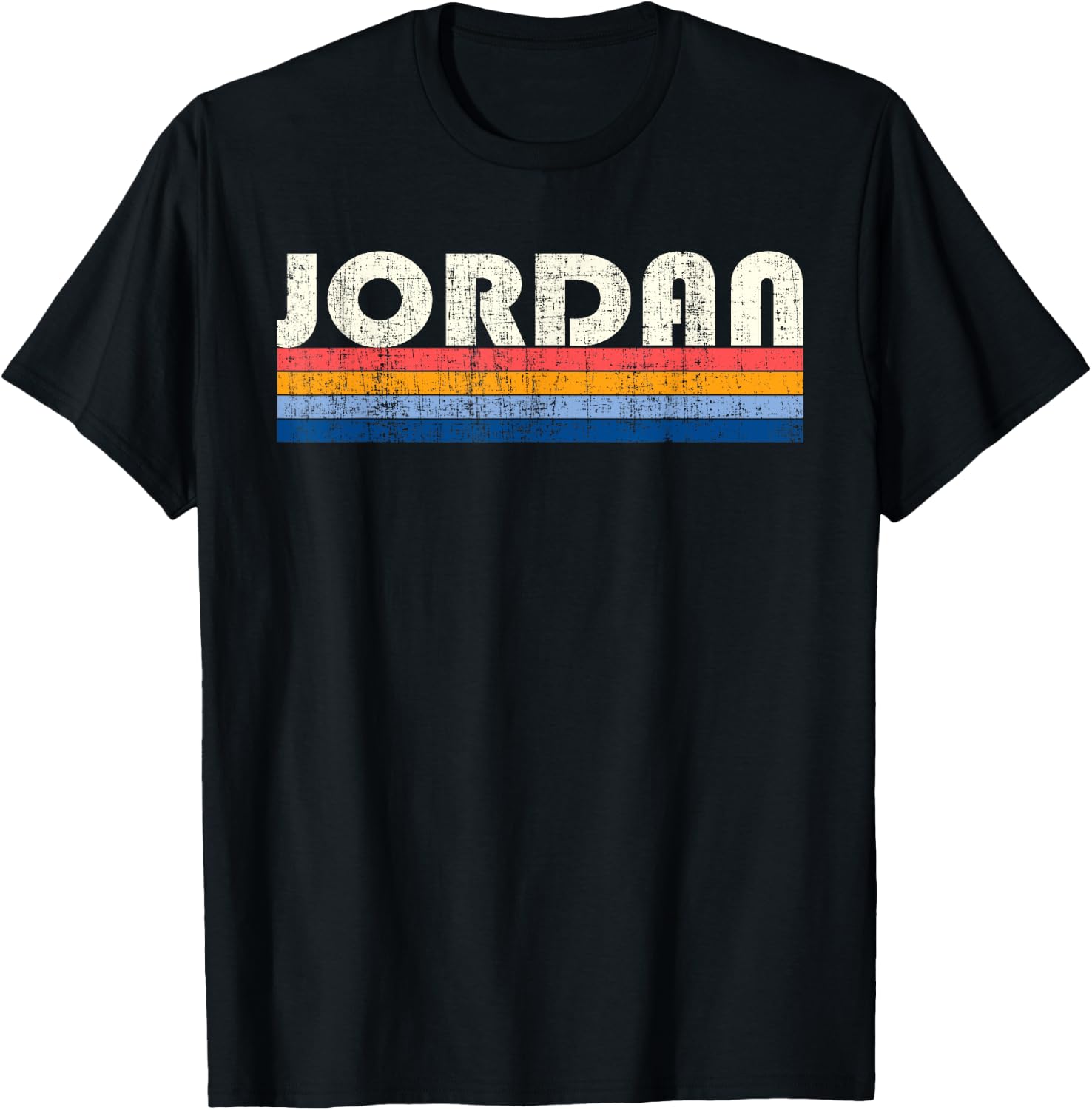 Vintage 70s 80s Style Jordan T-Shirt - T-Shirt | Black
