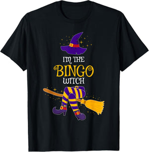 I’m The Bingo Witch Family Matching Costume Halloween T-Shirt - T-Shirt | Black