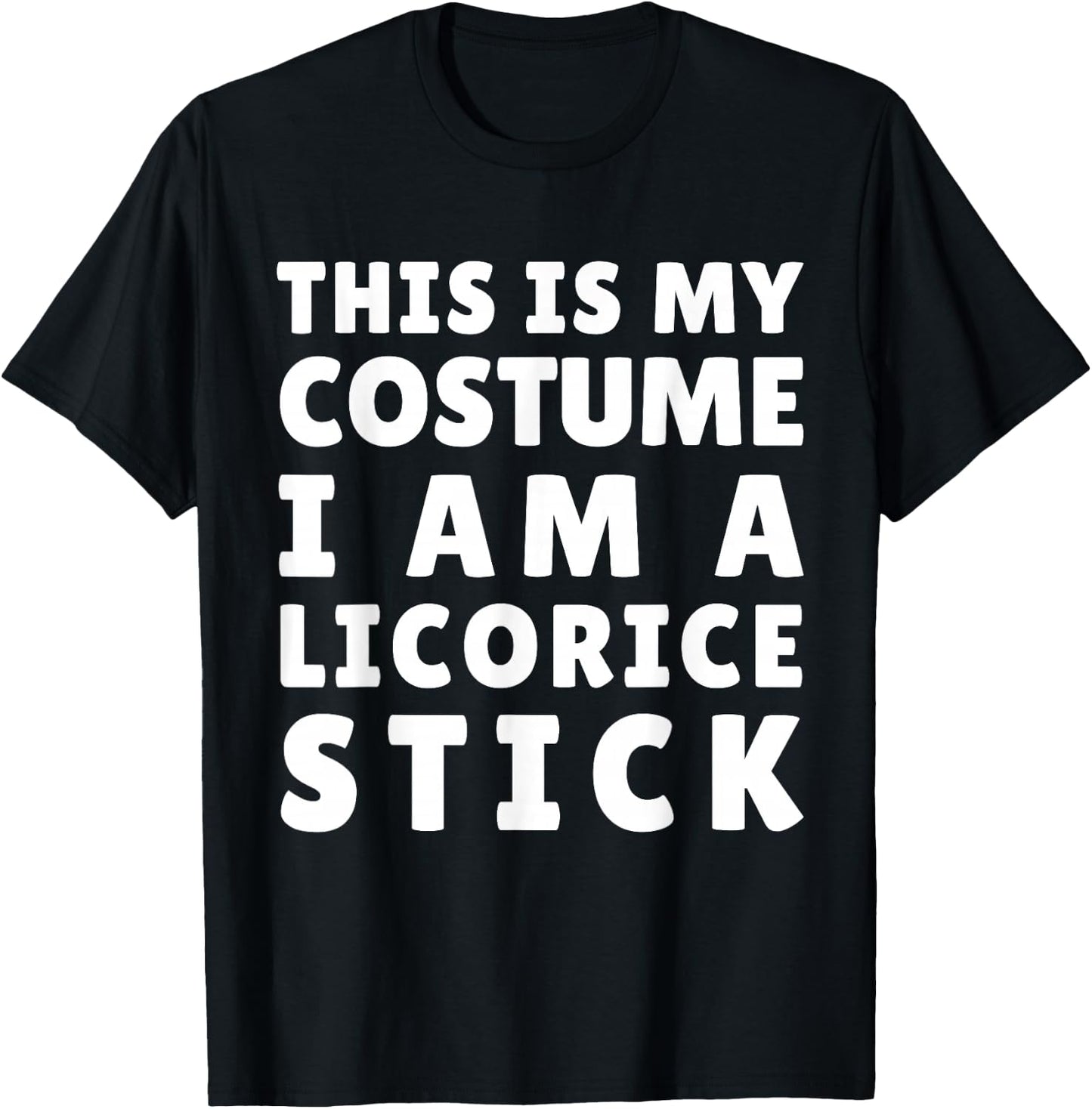 Funny Licorice Stick Costume Halloween Mardi Gras Carnival T-Shirt - T-Shirt | Black