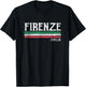 Florence Italy Italian Flag Souvenirs Gift T-Shirt - T-Shirt | Black