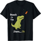 T-Rex Reach For The Stars Oh Dinosaur Dino Cool Cute Funny T-Shirt - T-Shirt | Black