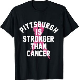 Pittsburgh Is Stronger Than Cancer Awareness T-Shirt - T-Shirt | Black