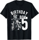 Kids 5 years old kid - Birthday boy - Dirt bike - Motorcycle T-Shirt - T-Shirt | Black