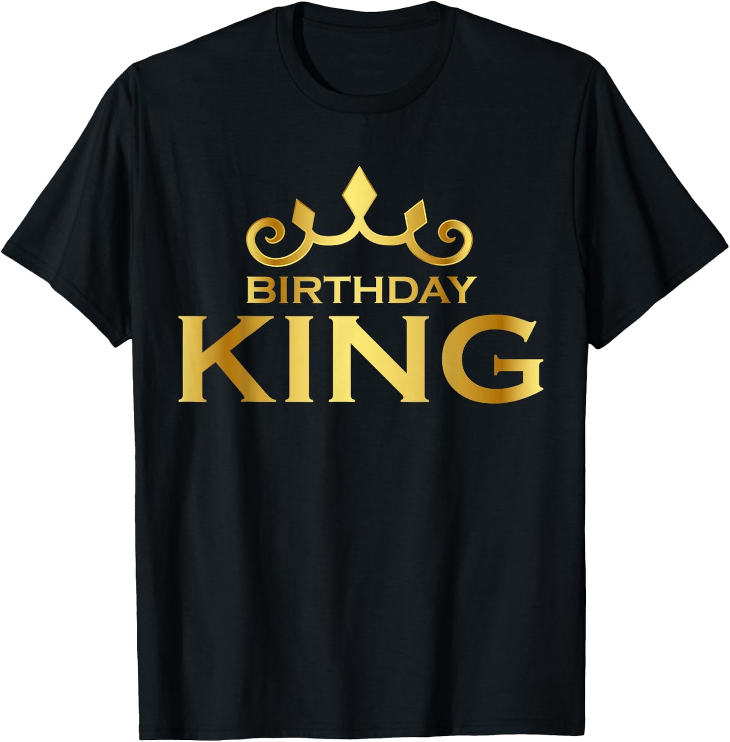 Birthday King Crown Funny B-Day Squad Birthday Squad Party T-Shirt - T-Shirt | Black