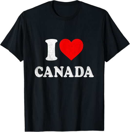 I Love Canada Souvenir I Heart Canada T-Shirt - T-Shirt | Black