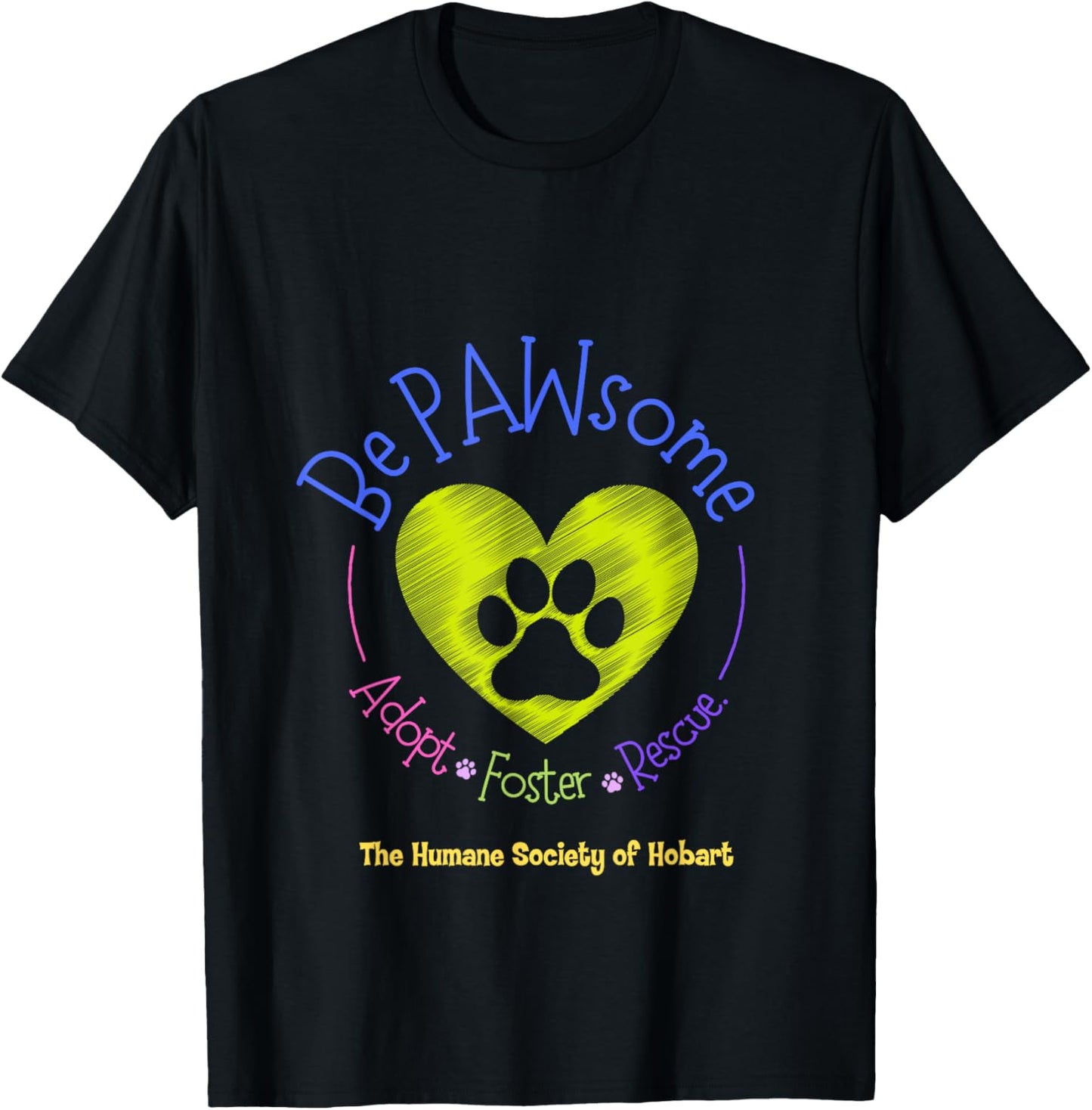 Be Pawsome - HSH T-Shirt - T-Shirt | Black