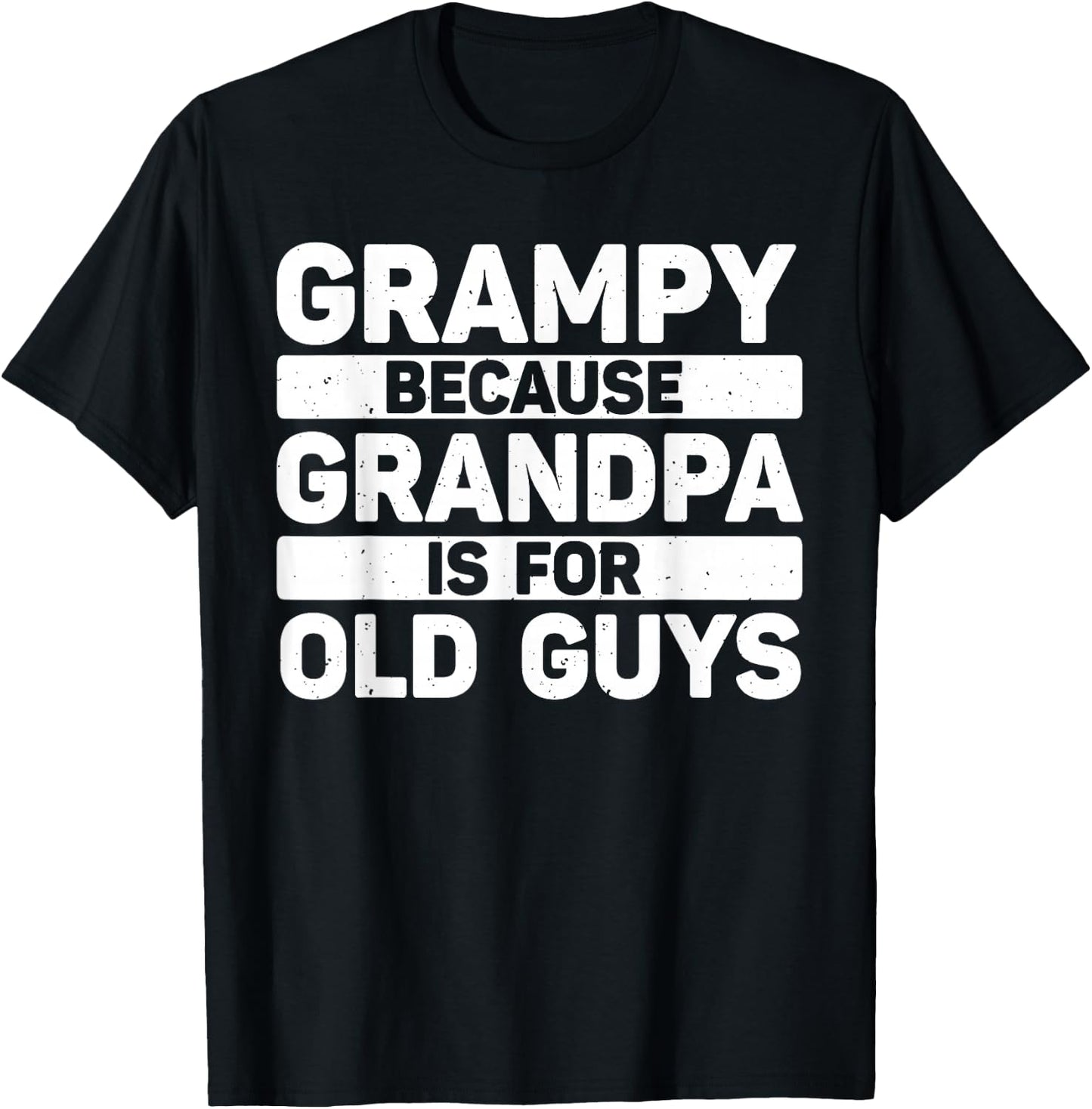 Grampy Design For Grandpa From Grandkids Father's Day Grampy T-Shirt - T-Shirt | Black