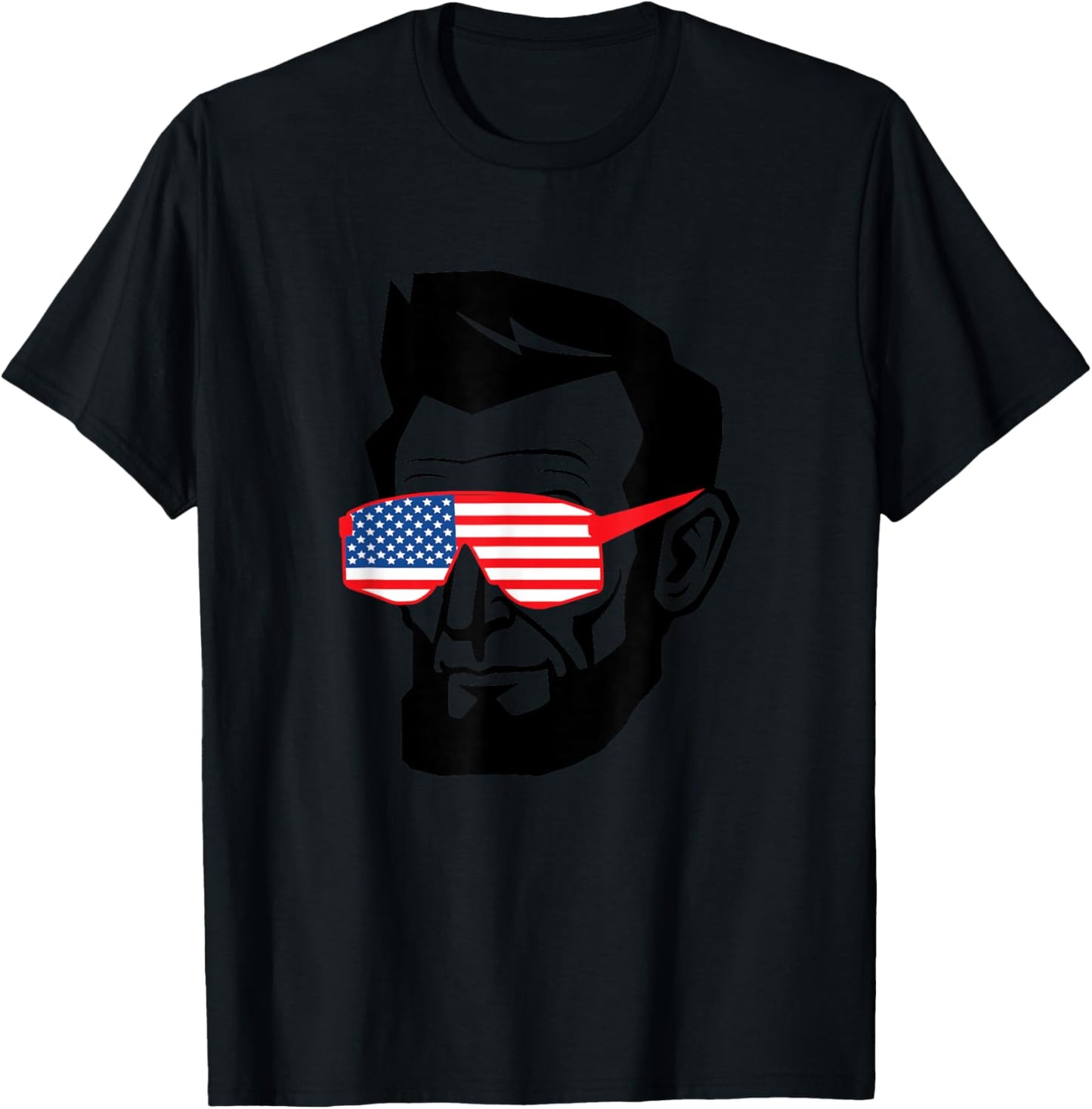 Funny Abraham Abe Lincoln Shirt July 4th Funny Men's Boys T-Shirt - T-Shirt | Black