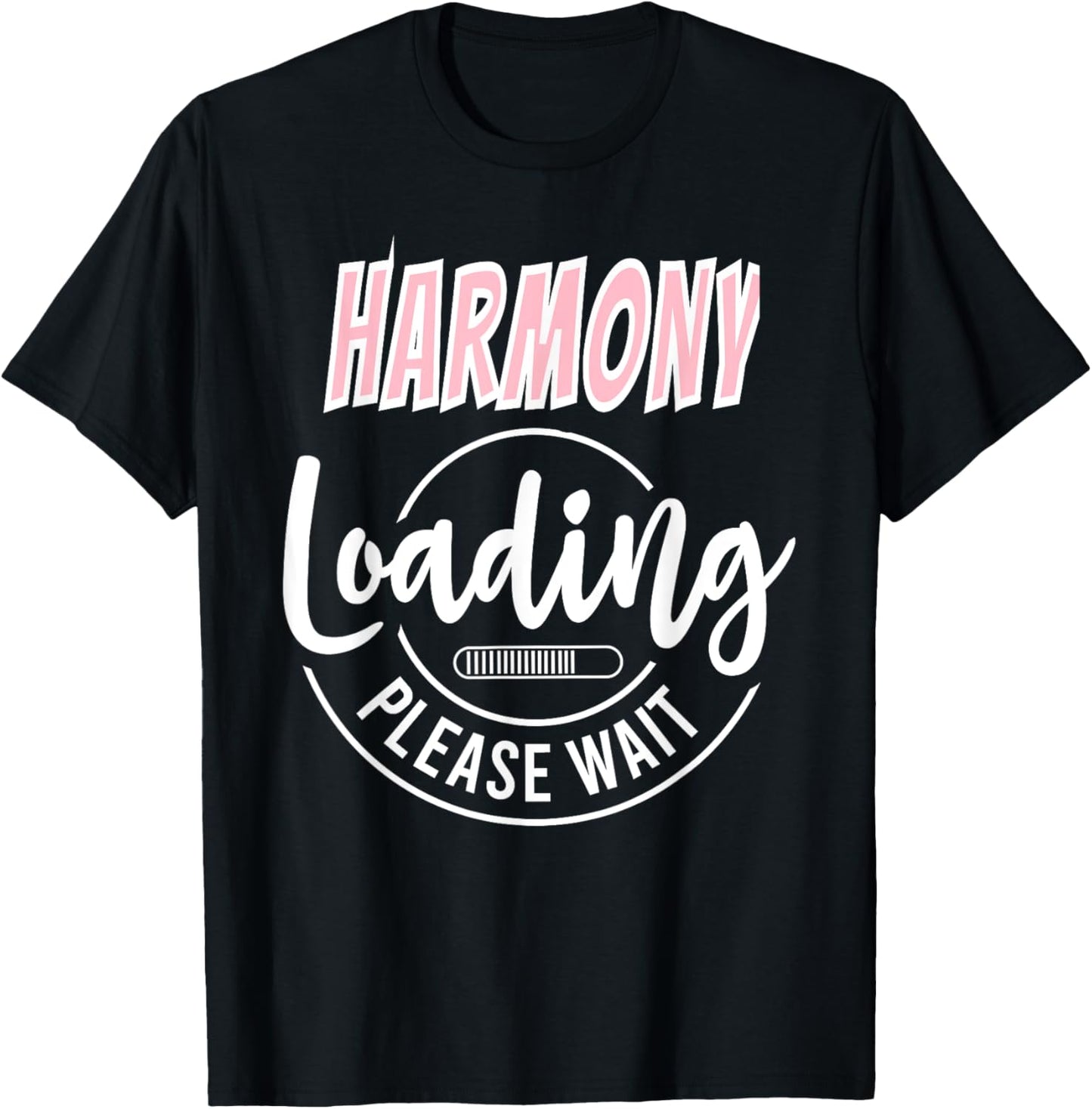 Harmony Custom Personalized Baby Loading Shower Arrival Item T-Shirt - T-Shirt | Black