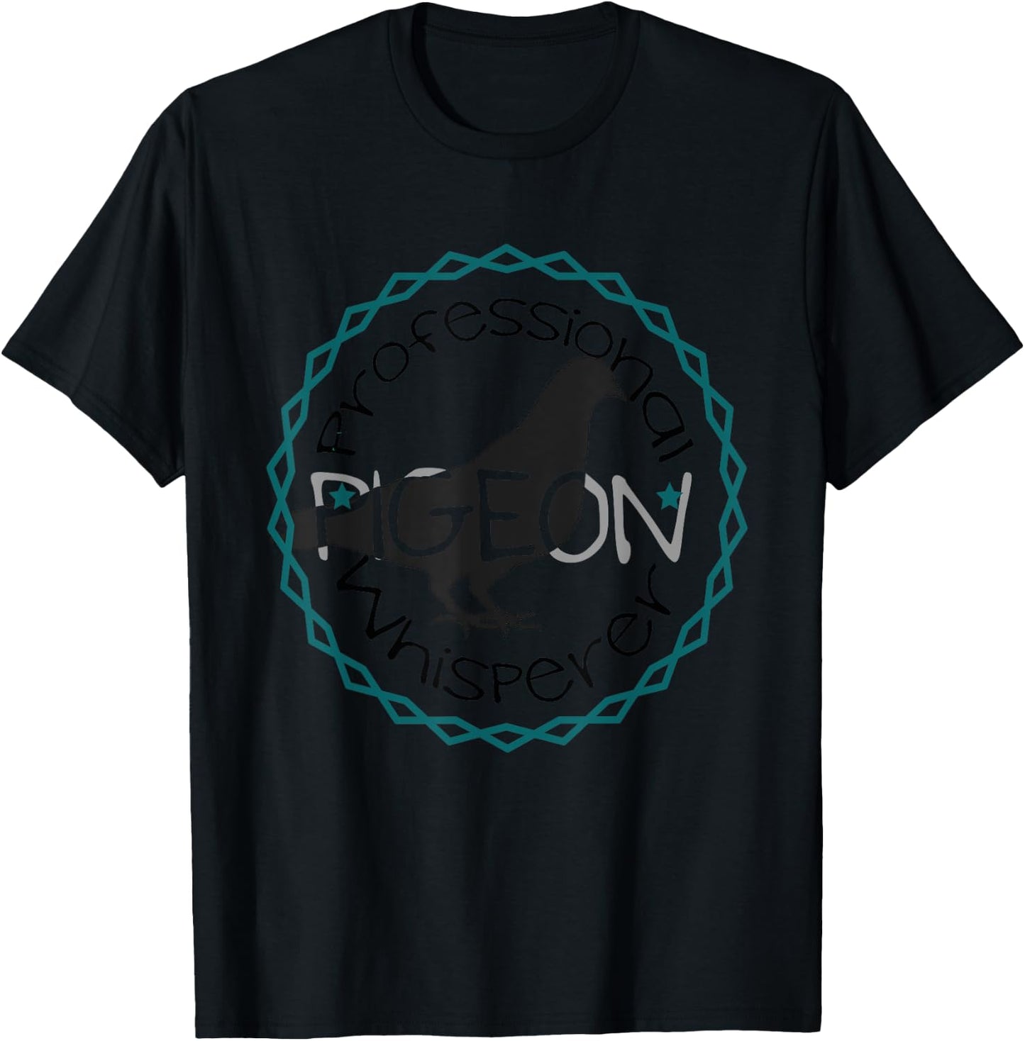 Funny Pigeon Bird Lover Professional Pigeon Whisperer T-Shirt - T-Shirt | Black